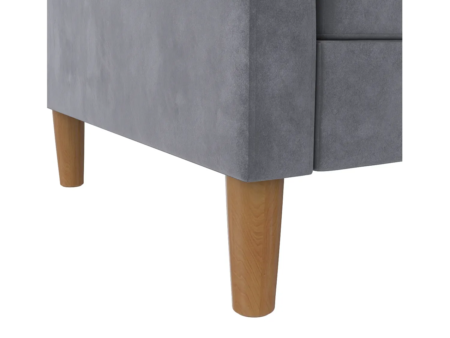 Sofá*Loft24 Lilly | Sofá-cama com arrumação Cinza antracite