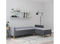 Sofá*Loft24 Lilly | Sofá-cama com arrumação Cinza antracite