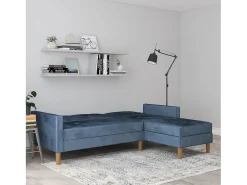 Discount Loft24 Lilly | Sofá-cama com arrumação Azul
