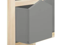 Discount Loft24 Linha Square | Estante 2 Cestos Nature Cinzento