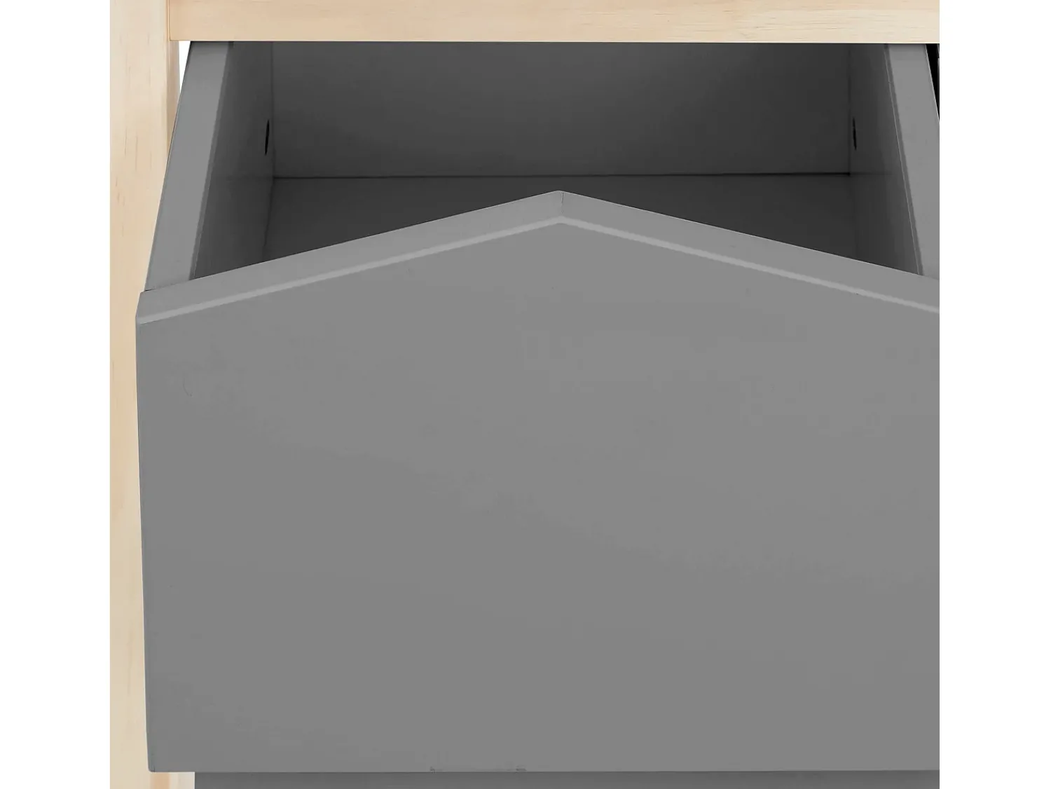 Discount Loft24 Linha Square | Estante 2 Cestos Nature Cinzento