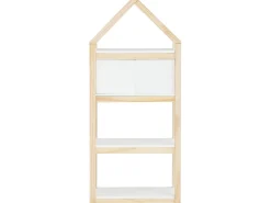 Loft24 Linha Square | Estante 2 Cestos Nature^ Biblioteca
