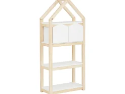 Loft24 Linha Square | Estante 2 Cestos Nature^ Biblioteca