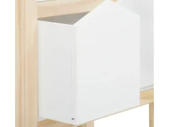 Loft24 Linha Square | Estante 2 Cestos Nature^ Biblioteca