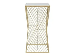 Mesa De Apoio| LINHAS PORTA TELEFONE 4 CM 50X50X100 Dourado