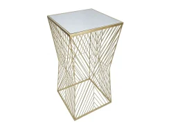 Mesa De Apoio| LINHAS PORTA TELEFONE 4 CM 50X50X100 Dourado