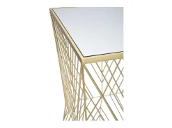 Mesa De Apoio| LINHAS PORTA TELEFONE 4 CM 50X50X100 Dourado