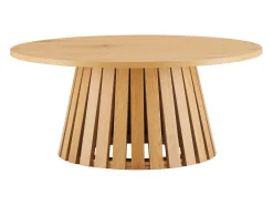 Online Happy Garden LIV Mesa de centro redonda 80cm de estilo escandinavo Castanho
