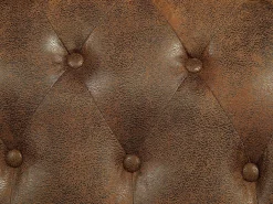 Best Vente-unique Lote 2 cadeirões em microfibra envelhecida CHESTERFIELD Castanho