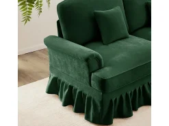 DripeX Lote 2 Sofás Modulares Chenille 2+3 Lugares - Capa Removível e 5 Almofadas - 58cm Prof. -^ Sofá