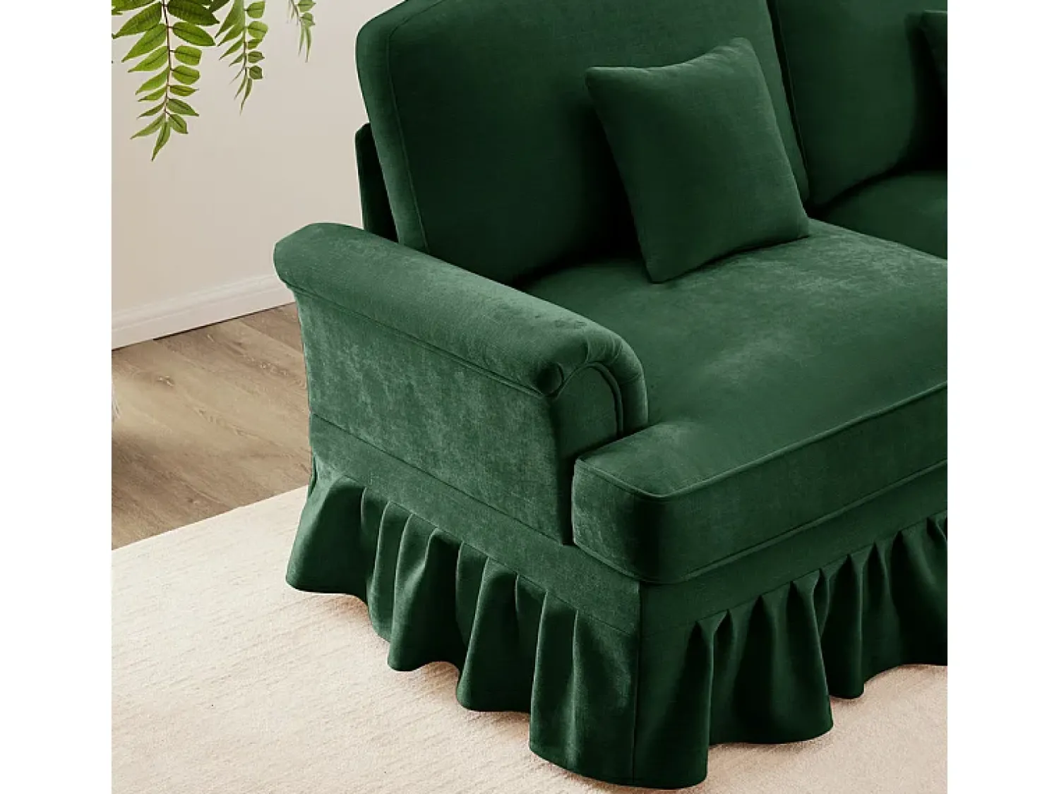 DripeX Lote 2 Sofás Modulares Chenille 2+3 Lugares - Capa Removível e 5 Almofadas - 58cm Prof. -^ Sofá