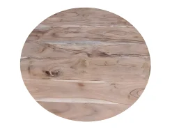 New Giner y colomer Lote de 2 baixos de mesa em madeira maciça e metal manguier Castanho