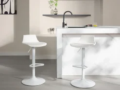 Discount Vente-unique Lote de 2 bancos altos CALAS - Polipropileno - Branco