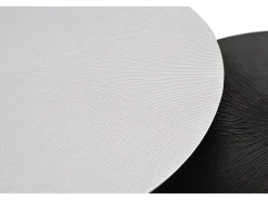 Giner y colomer Lote de 2 bases de mesa com estrutura e placas de metal.^ Mesa De Centro