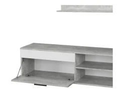 Móvel De Tv|Vicco Lowboard & Regal concreto/branco 139.8x35.3x38.9 berno Cinzento claro