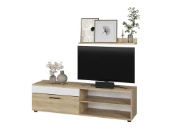 Vicco Lowboard & Regal sonoma/branco 139.8x35.3x38.9 berno^ Móvel De Tv