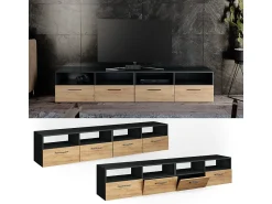 Vicco Lowboard antracite 190x33.2x38 diego^ Móvel De Tv