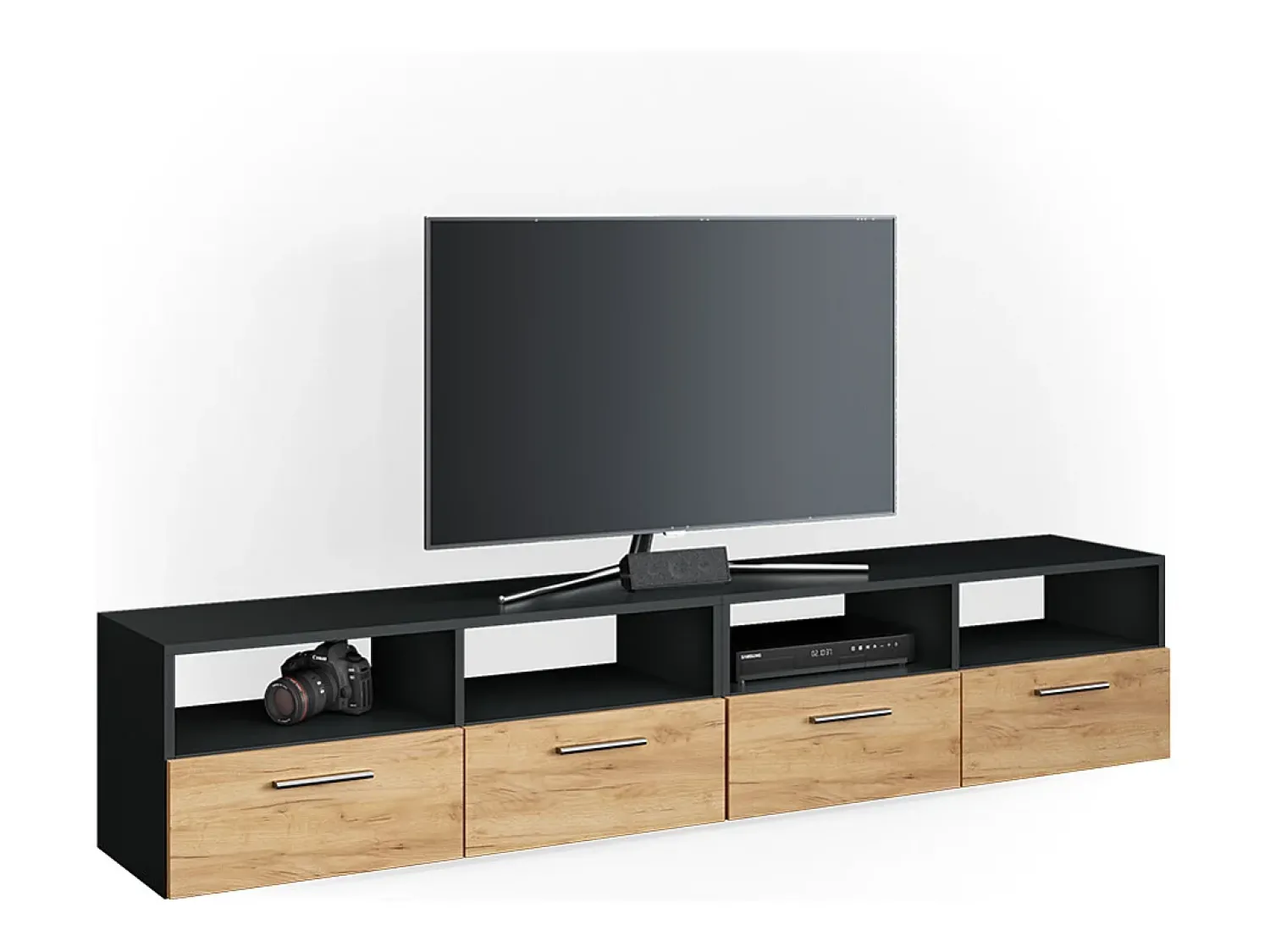 Vicco Lowboard antracite 190x33.2x38 diego^ Móvel De Tv