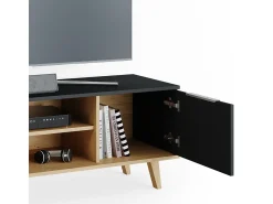Móvel De Tv|Vicco Lowboard antracite 138x40x49 nautica Cinza antracite