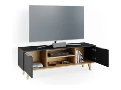Móvel De Tv|Vicco Lowboard antracite 138x40x49 nautica Cinza antracite