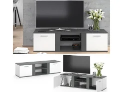 Móvel De Tv*Vicco Lowboard antracite 155x40x41 novelli Cinza antracite