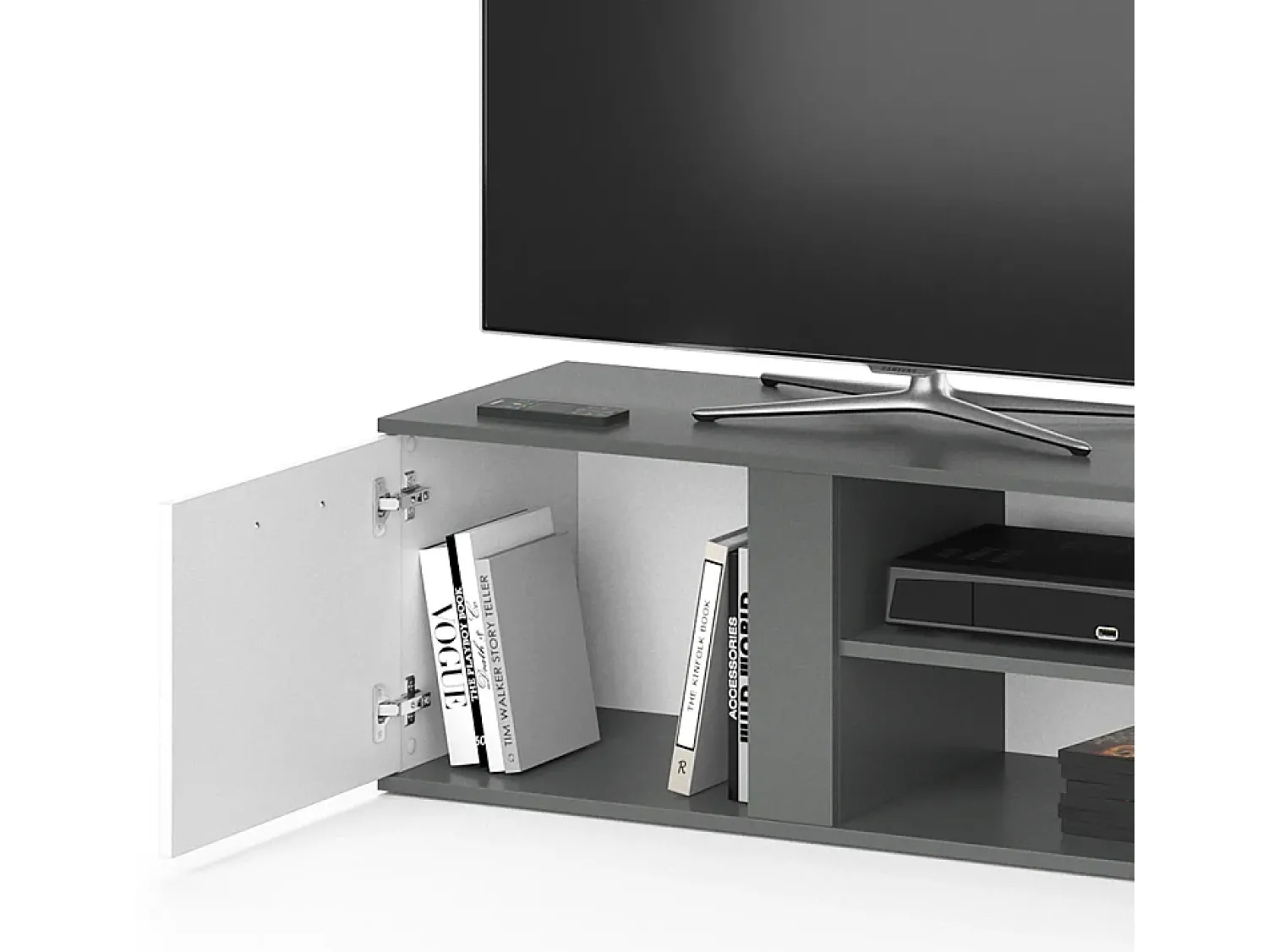 Móvel De Tv*Vicco Lowboard antracite 155x40x41 novelli Cinza antracite