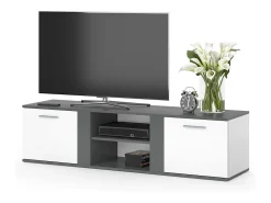 Móvel De Tv*Vicco Lowboard antracite 155x40x41 novelli Cinza antracite