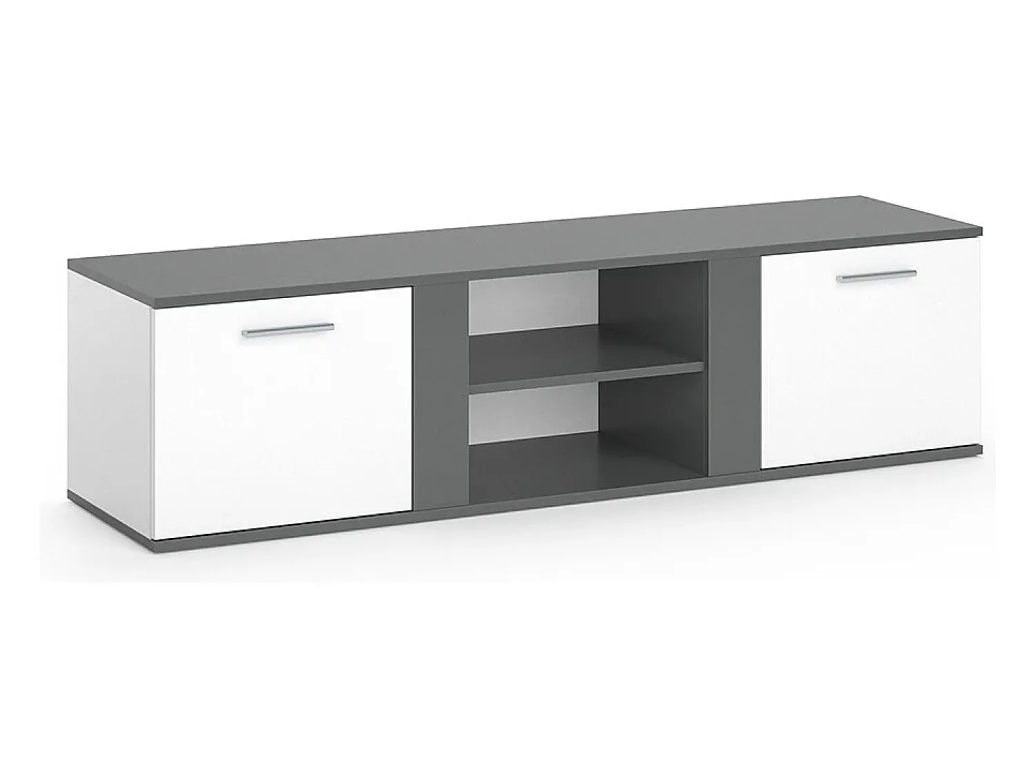 Móvel De Tv*Vicco Lowboard antracite 155x40x41 novelli Cinza antracite