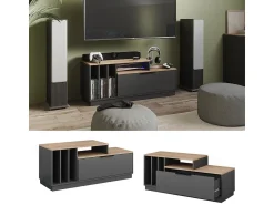 Móvel De Tv*Vicco Lowboard antracite/sonoma 120x40x49.9 betti Cinza antracite