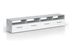 Móvel De Tv|Vicco Lowboard betão 190x33.2x38 diego Cinzento claro