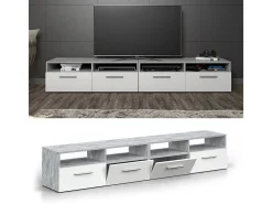 Móvel De Tv|Vicco Lowboard betão 190x33.2x38 diego Cinzento claro