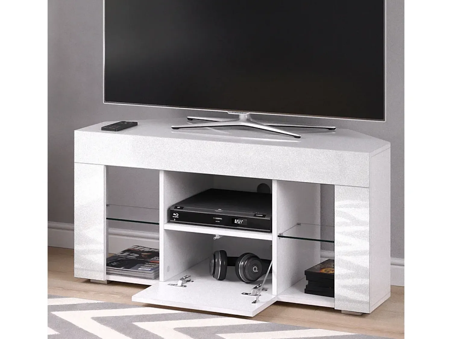 Móvel De Tv*Vicco Lowboard 100x40x50 denver Branco