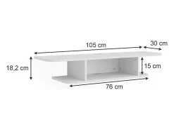 Hot Vicco Lowboard 105x30x18.2 lorio Branco