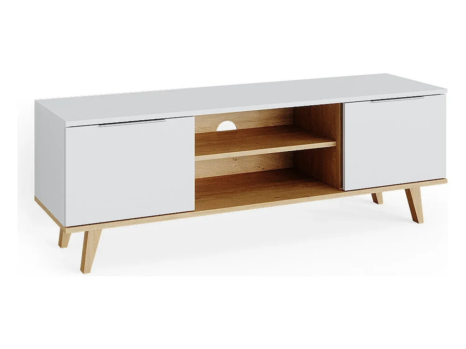 Móvel De Tv|Vicco Lowboard 138x40x49 nautica Branco