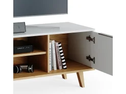 Móvel De Tv|Vicco Lowboard 138x40x49 nautica Branco