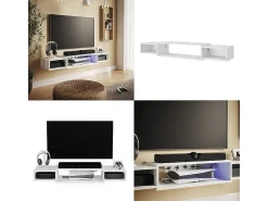 Móvel De Tv*Vicco Lowboard 139.7x29x20.3 nordic Branco