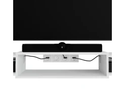 Móvel De Tv*Vicco Lowboard 139.7x29x20.3 nordic Branco