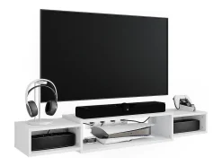 Móvel De Tv*Vicco Lowboard 139.7x29x20.3 nordic Branco