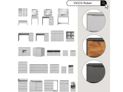 Móvel De Tv|Vicco Lowboard 200.4x48.1x42 ruben Branco