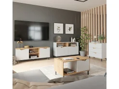 Móvel De Tv*Vicco Lowboard /artesanal 150x38x60 marelle Branco