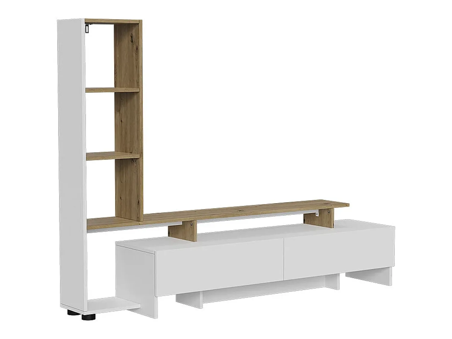 Móvel De Tv*Vicco Lowboard /carvalho 168.2x35x120 tavora Branco