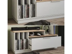 Móvel De Tv*Vicco Lowboard /sonoma 120x40x49.9 betti Branco