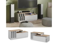 Móvel De Tv*Vicco Lowboard /sonoma 120x40x49.9 betti Branco