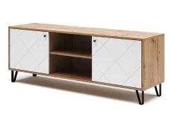 Clearance Vicco Lowboard carvalho artesanal 150x40x55.2 nizza Natural claro