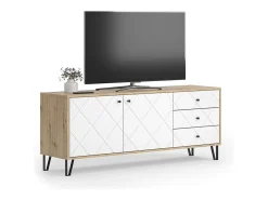 Móvel De Tv|Vicco Lowboard carvalho artesanal 150.2x40.1x60.2 nizza Natural claro