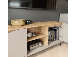 New Vicco Lowboard carvalho verde/artesanato 150x38x60 marelle Taupe