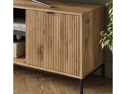 Móvel De Tv*Vicco Lowboard carvalho viking 150x40.1x60 eliza Natural escuro