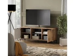 Móvel De Tv*Vicco Lowboard carvalho viking 150x40.1x60 eliza Natural escuro