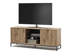 Móvel De Tv*Vicco Lowboard carvalho viking 150x40.1x60 eliza Natural escuro
