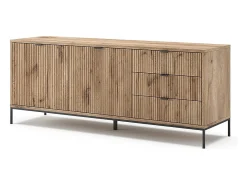 Hot Vicco Lowboard carvalho viking 150x42x60 eliza Natural escuro